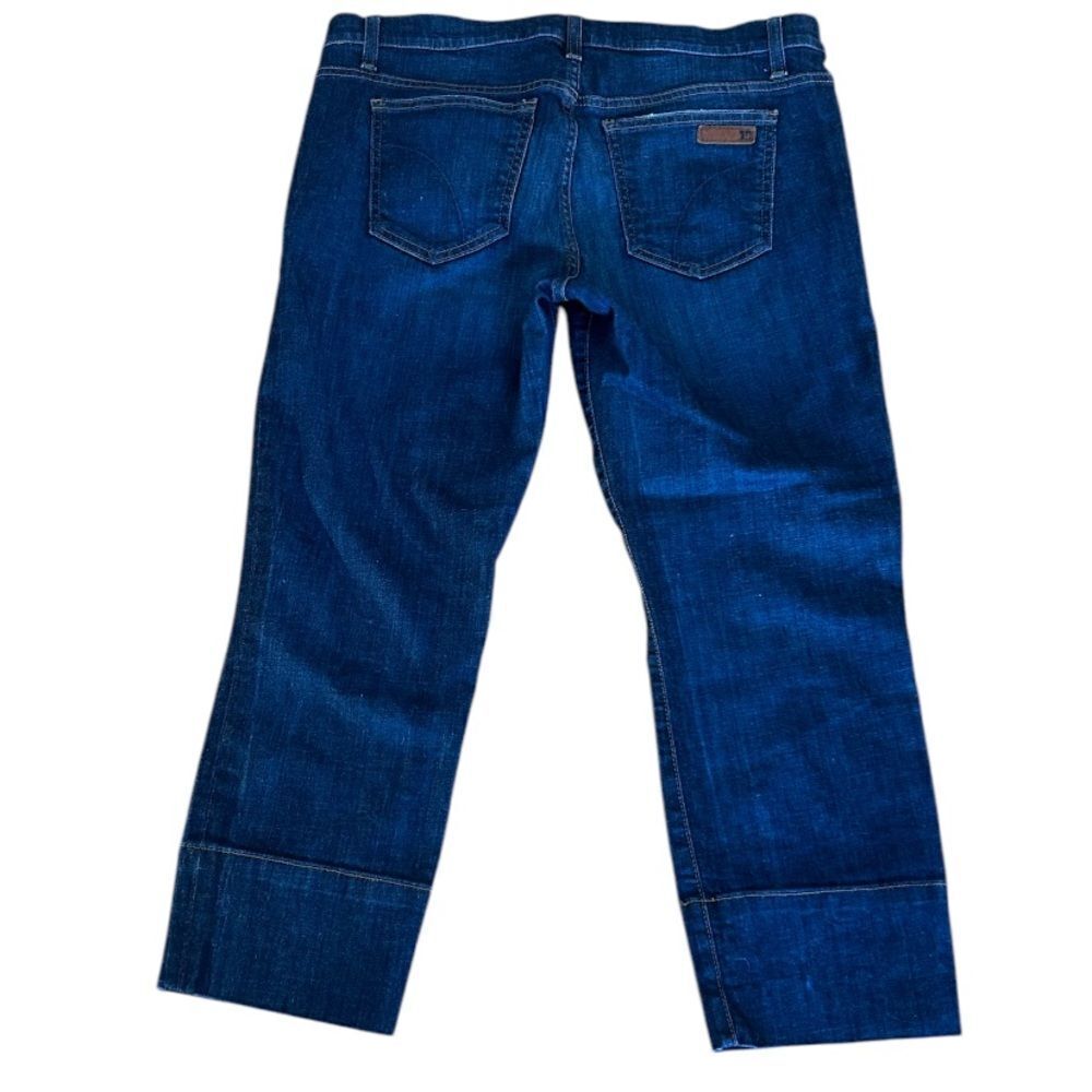 Joe's Jeans Randall Dark Wash Cropped High Rise Jeans Size 32 Style FH6R5906 - Picture 2 of 10